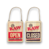 Raw Wood Open Sign Lrg