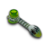 IC Glass 8" Color/Wig Wag Donut Hammer Bubbler