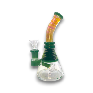 7" Color Trim Wig Wag Bent Neck Beaker WP