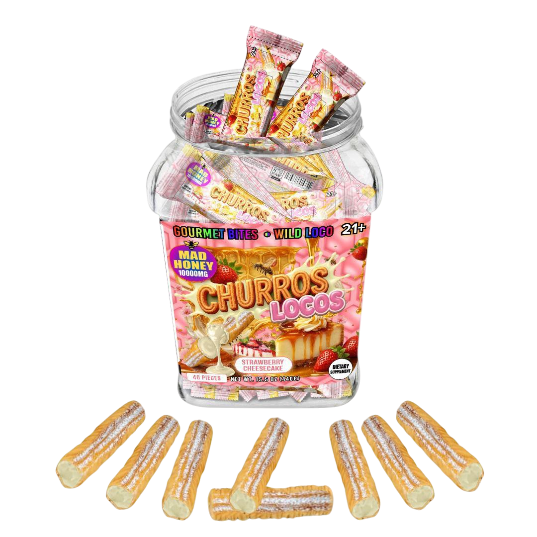 Churros Locos Mad Honey | 10k mg | 40ct Jar