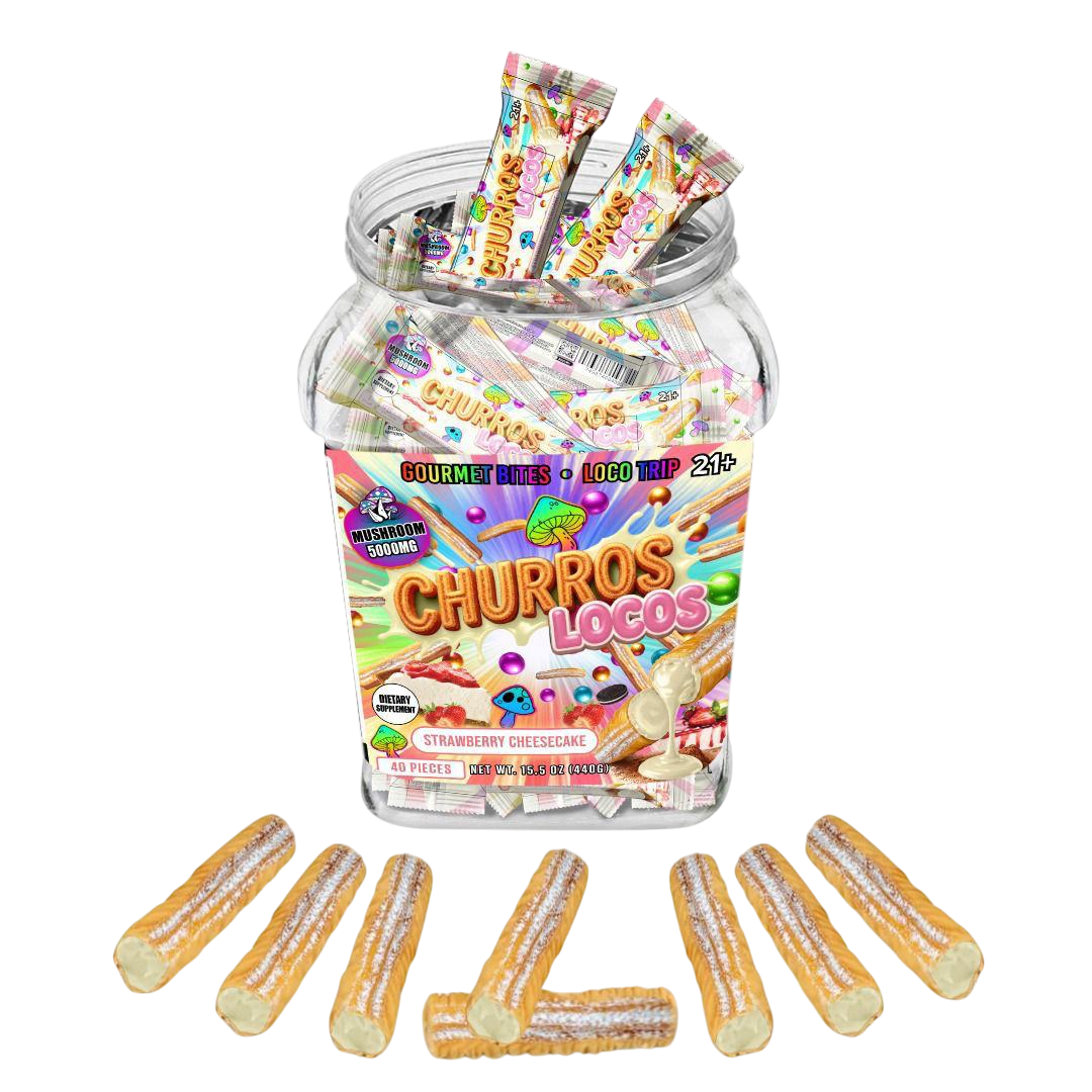 Churros Locos Mushrooms | 5k mg | 40ct Jar
