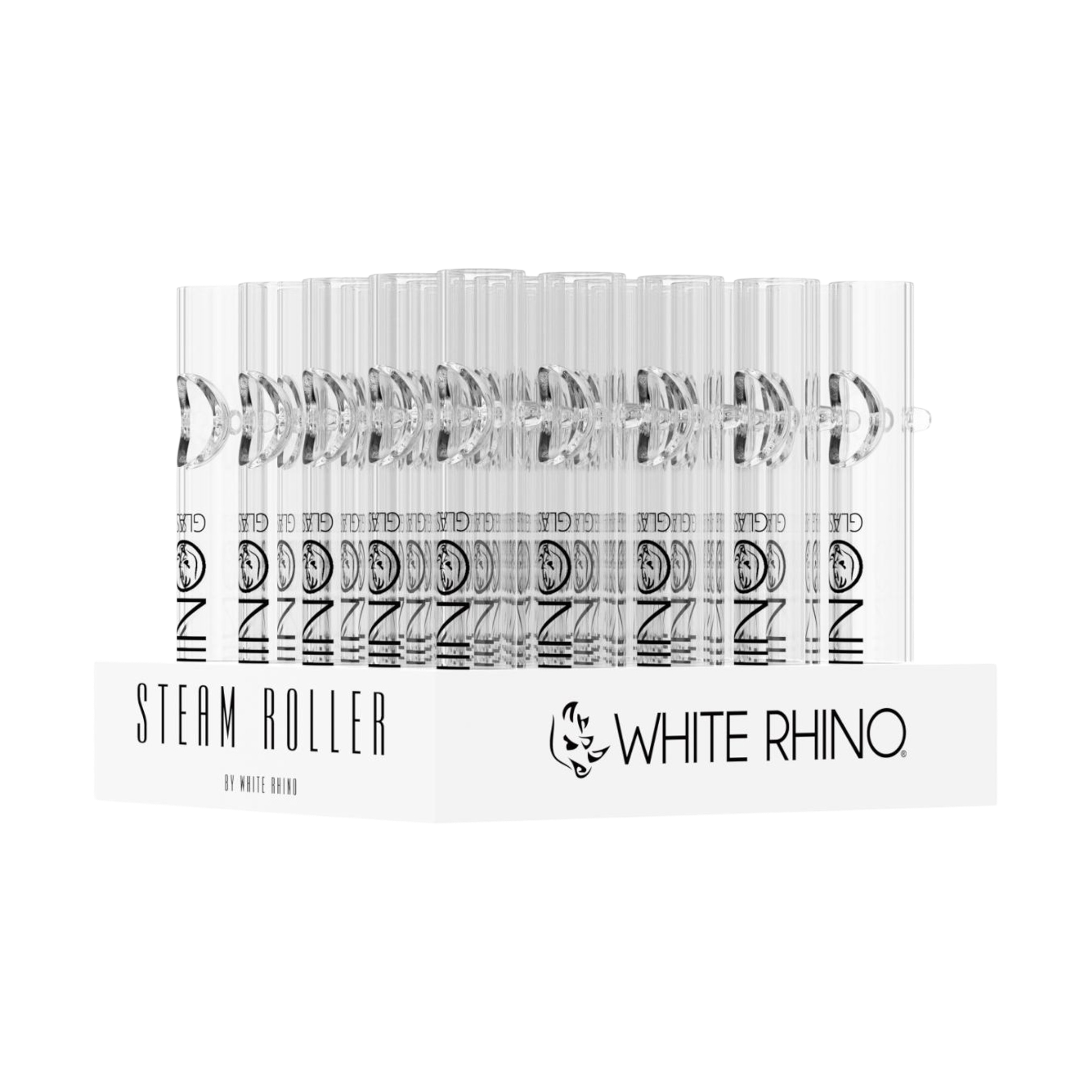 White Rhino Steam Roller Display | 49ct
