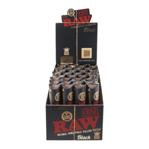 Raw Cones | Black Cones KS 3pk 32ct Box