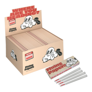 Flying Papers I White King Size Cones