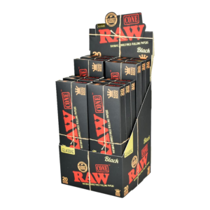 Raw Cones | Black Cones KS 20pk 12ct Box