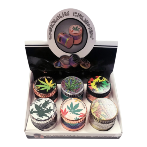 2.5" Chromium Crusher Black Leaf Grinder
