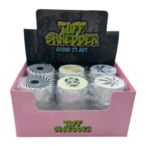 Tuff Shredder 4pt Iridescent Decal Grinder | 12ct Box
