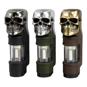 Triple Torch Skull Lighters | 12ct Box