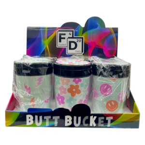 FD LED Butt Bucket Ash Tray | 6ct Box