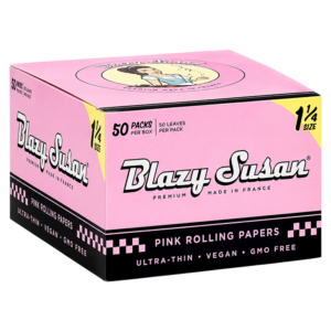 Blazy Susan Pink 1¼ Rolling Papers (50ct)- Display of 50
