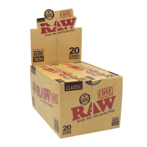 Raw Classic Cones 70/24 20ct Disp of 12