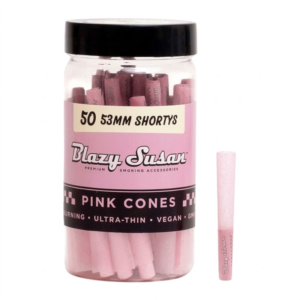 Blazy Susan Cones | Pink | 53mm Shortys 50ct Jar