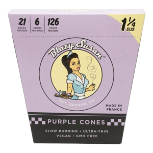 Blazy Susan Cones | Purple 1 1/4 | 6pk 21ct Box