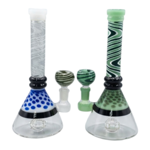 10" Stripes/Spots Beaker
