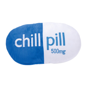 Blue Chill Pill Decor Pillow