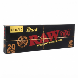 Raw Black Classic KS Cones 20ct