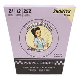 Blazy Susan Cones | Purple Shortys | 12pk 21ct Box