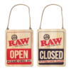 Raw Wood Open Sign Lrg