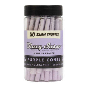 Blazy Susan Cones | Purple 53mm Shorty | 50ct Jar