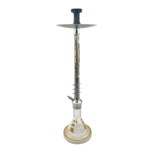 34" Khateeb Gold/Silver Barrel Hookah