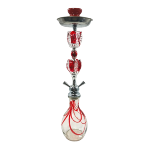 24" Khateeb Floral 2 Hose Hookah Box Kit
