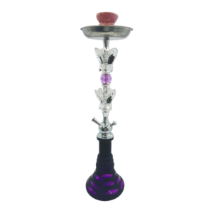 24" Khateeb Floral 1 Hose Hookah Box Kit