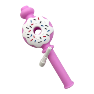 Silicone Donut Honey Straw