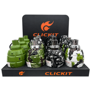 Clickit Grenade Torch Lighters | 12ct Box