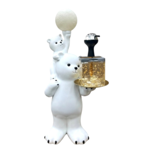 34" Khateeb Polar Bear Figure Hookah