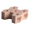 IC Glass Honeycomb Wooden Display | 14mm | 5 Hole
