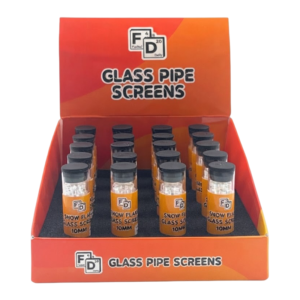 Faded Daily Glass Snowflake Screens | 20ct Vial | 20ct Box