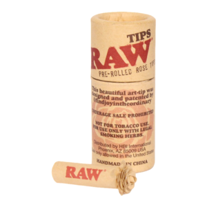 Raw Pre Rolled Rose Tips | 6ct Box